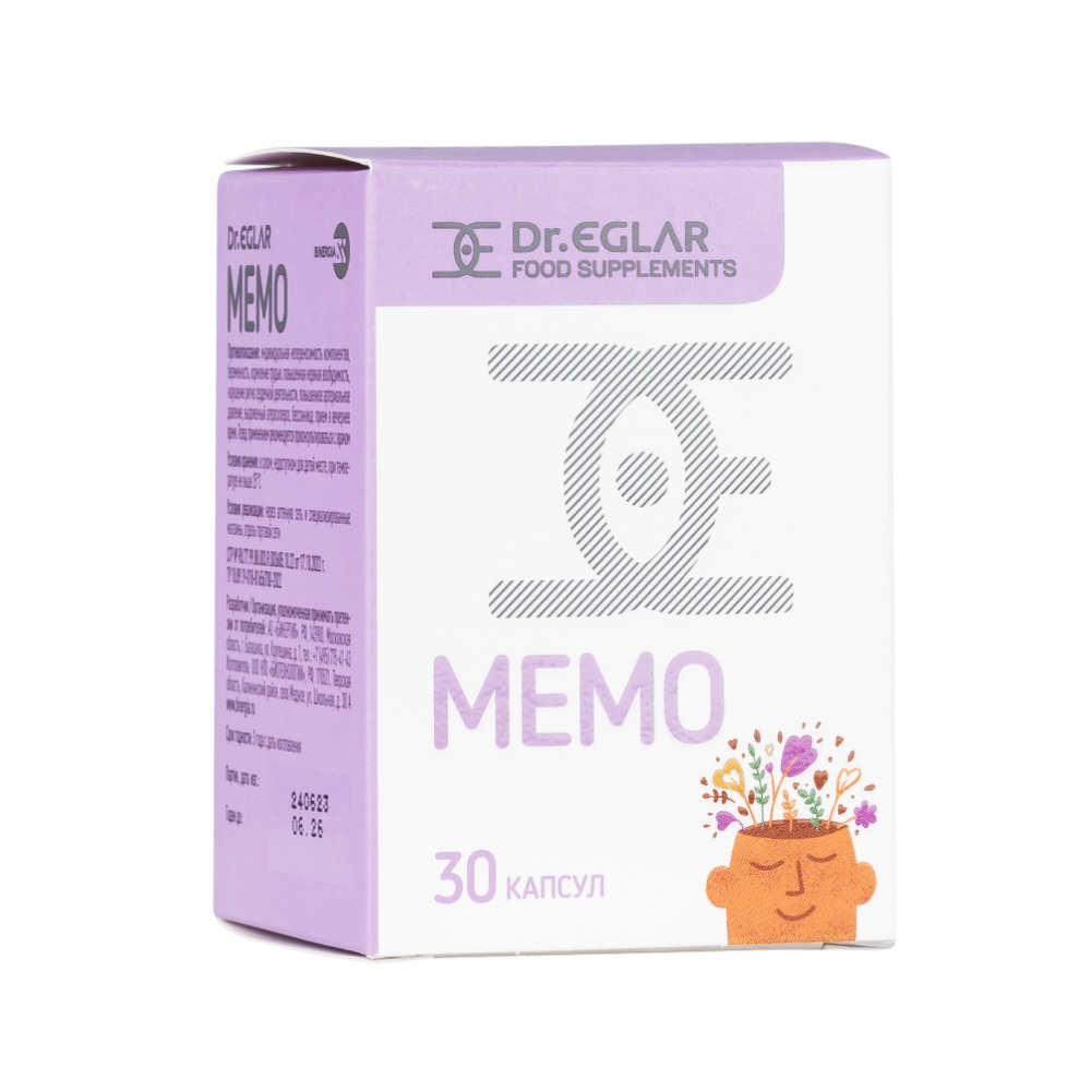 Dr.EGLAR MEMO (ДОКТОР ЭГЛАР МЕМО) капсулы по 30-60 шт